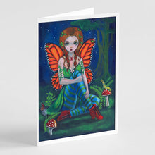 Load image into Gallery viewer, Fairy Monarch Greeting Cards -  Blank Note Cards – 8-Pack of Artist-Designed Cards with Envelopes