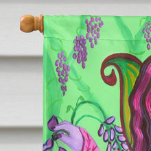 Load image into Gallery viewer, Fairy Lady Wisteria Flag Canvas House Size 7377CHF