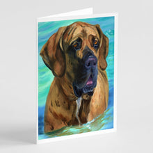 Load image into Gallery viewer, Fila Brasilerio Greeting Cards -  Blank Note Cards – 8-Pack of Artist-Designed Cards with Envelopes