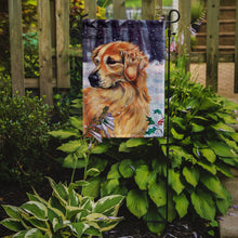 Load image into Gallery viewer, Golden Retriver Holly Garden Flag – Decorative Outdoor Yard Flag 7381GF