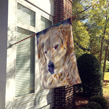 Load image into Gallery viewer, Golden Retriver Contemplation Flag Canvas House Size 7382CHF