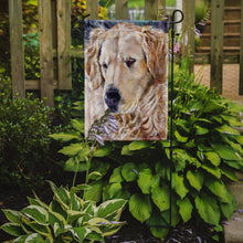 Load image into Gallery viewer, Golden Retriver Contemplation Garden Flag – Decorative Outdoor Yard Flag 7382GF