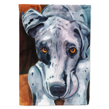Load image into Gallery viewer, Great Dane Waiting Patiently Flag Canvas House Size 7385CHF
