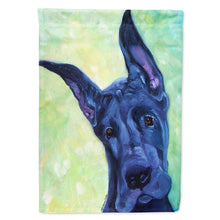 Load image into Gallery viewer, Great Dane Midnight Puppy Flag Canvas House Size 7388CHF