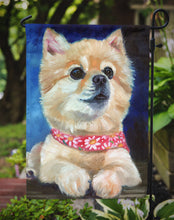 Load image into Gallery viewer, Fancy Bandana Pomeranian Puppy Garden Flag – Decorative Outdoor Yard Flag 7392GF