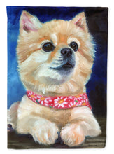Load image into Gallery viewer, Fancy Bandana Pomeranian Puppy Garden Flag – Decorative Outdoor Yard Flag 7392GF
