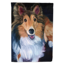 Load image into Gallery viewer, Sheltie Stand Off Flag Canvas House Size 7394CHF