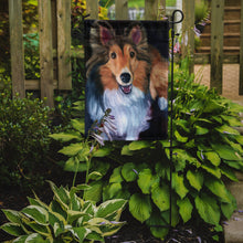 Load image into Gallery viewer, Sheltie Stand Off Garden Flag – Decorative Outdoor Yard Flag 7394GF