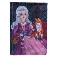 Load image into Gallery viewer, Tea Time Fox Flag Canvas House Size 7398CHF