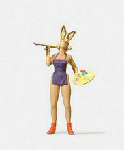 Load image into Gallery viewer, Preiser 29072 HO Scale Individual Figures, Fantasy -- Female Artist w/Bunny Ears