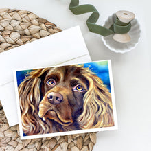 Load image into Gallery viewer, Boykin Spaniel Greeting Cards -  Blank Note Cards – 8-Pack of Artist-Designed Cards with Envelopes