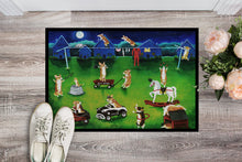Load image into Gallery viewer, Corgi Backyard Circus Doormat - 18x27 Decorative Floor Mat – Indoor/Outdoor Rug with Artistic Flair 7403MAT