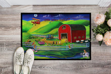 Load image into Gallery viewer, Corgi Barn Dance Doormat - 24x36 Decorative Floor Mat – Indoor/Outdoor Rug