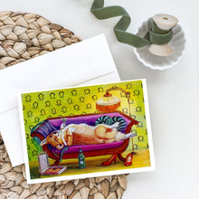 Load image into Gallery viewer, Corgi Home Alone Greeting Cards -  Blank Note Cards – 8-Pack of Artist-Designed Cards with Envelopes