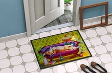 Load image into Gallery viewer, Corgi Home Alone Doormat - 24x36 Decorative Floor Mat – Indoor/Outdoor Rug