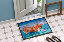 Load image into Gallery viewer, Corgi Sea Shell Find Doormat - 24x36 Decorative Floor Mat – Indoor/Outdoor Rug