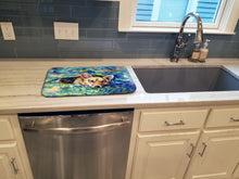 Load image into Gallery viewer, Corgi Tuckered Out Dish Drying Mat – Absorbent, Artistic Kitchen Essentials 7409DDM