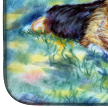 Load image into Gallery viewer, Corgi Tuckered Out Dish Drying Mat – Absorbent, Artistic Kitchen Essentials 7409DDM
