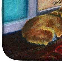 Load image into Gallery viewer, Corgi Watching from the Door Dish Drying Mat – Absorbent, Artistic Kitchen Essentials 7410DDM