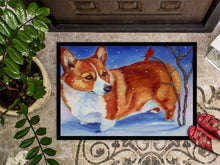 Load image into Gallery viewer, Corgi Cardinal Buddy Doormat - 24x36 Decorative Floor Mat – Indoor/Outdoor Rug