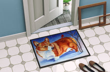 Load image into Gallery viewer, Corgi Cardinal Buddy Doormat - 24x36 Decorative Floor Mat – Indoor/Outdoor Rug
