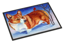 Load image into Gallery viewer, Corgi Cardinal Buddy Doormat - 24x36 Decorative Floor Mat – Indoor/Outdoor Rug