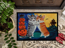 Load image into Gallery viewer, Corgi Halloween Scare Doormat - 24x36 Decorative Floor Mat – Indoor/Outdoor Rug