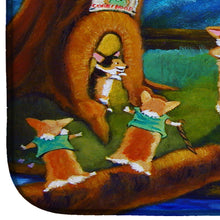 Load image into Gallery viewer, Corgi Robin Hood Dish Drying Mat – Absorbent, Artistic Kitchen Essentials 7415DDM
