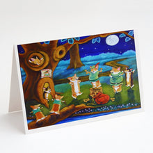 Load image into Gallery viewer, Corgi Robin Hood Greeting Cards -  Blank Note Cards – 8-Pack of Artist-Designed Cards with Envelopes