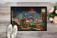 Load image into Gallery viewer, Corgi Playing Poker Doormat - 18x27 Decorative Floor Mat – Indoor/Outdoor Rug with Artistic Flair 7416MAT