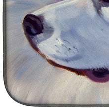 Load image into Gallery viewer, Great Pyrenees at the Beach Dish Drying Mat – Absorbent, Artistic Kitchen Essentials 7417DDM