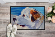 Load image into Gallery viewer, Great Pyrenees at the Beach Doormat - 24x36 Decorative Floor Mat – Indoor/Outdoor Rug