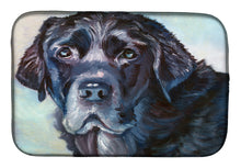 Load image into Gallery viewer, Black Labrador Face Dish Drying Mat – Absorbent, Artistic Kitchen Essentials 7419DDM