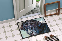 Load image into Gallery viewer, Black Labrador Face Doormat - 18x27 Decorative Floor Mat – Indoor/Outdoor Rug with Artistic Flair 7419MAT