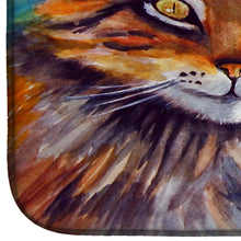 Load image into Gallery viewer, Maine Coon Cat Watching you Dish Drying Mat – Absorbent, Artistic Kitchen Essentials 7421DDM