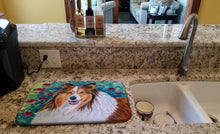 Load image into Gallery viewer, Sheltie Dish Drying Mat – Absorbent, Artistic Kitchen Essentials 7424DDM