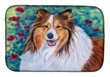 Load image into Gallery viewer, Sheltie Dish Drying Mat – Absorbent, Artistic Kitchen Essentials 7424DDM