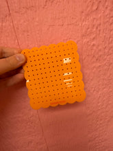 Load image into Gallery viewer, Matte orange travel earring holder