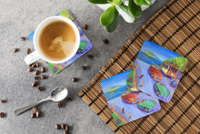 Load image into Gallery viewer, Corgi Hyde Park Coasters - Set of 4 Lightweight Foam, Absorbent Drink Coasters set of 4 7436FC