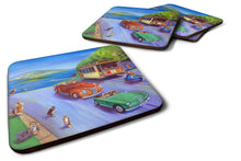 Load image into Gallery viewer, Corgi Hyde Park Coasters - Set of 4 Lightweight Foam, Absorbent Drink Coasters set of 4 7436FC