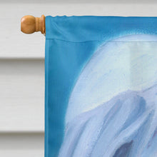 Load image into Gallery viewer, White Great Dane Flag Canvas House Size 7440CHF