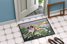 Load image into Gallery viewer, Saint Bernard in Flowers Doormat - 18x27 Decorative Floor Mat – Indoor/Outdoor Rug with Artistic Flair 7446MAT