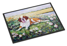 Load image into Gallery viewer, Saint Bernard in Flowers Doormat - 18x27 Decorative Floor Mat – Indoor/Outdoor Rug with Artistic Flair 7446MAT