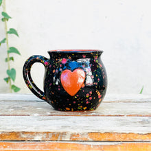 Load image into Gallery viewer, Calliope Heart Mug - Black Explosion