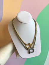 Load image into Gallery viewer, Horseshoe Lock Titanium Necklace