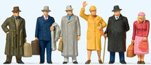 Load image into Gallery viewer, Preiser 65366 1/45 Scale Standing &amp; Walking Passengers -- pkg(6)