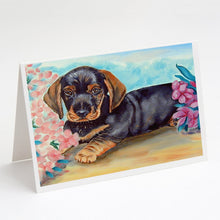 Load image into Gallery viewer, Dachshund Greeting Cards -  Blank Note Cards – 8-Pack of Artist-Designed Cards with Envelopes