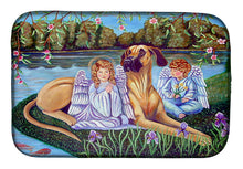 Load image into Gallery viewer, Angels with Great Dane Dish Drying Mat – Absorbent, Artistic Kitchen Essentials 7507DDM