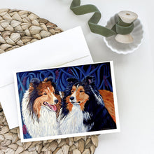 Load image into Gallery viewer, Sheltie Greeting Cards -  Blank Note Cards – 8-Pack of Artist-Designed Cards with Envelopes