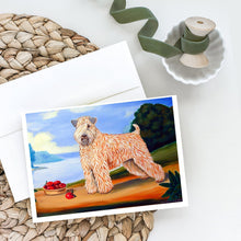 Load image into Gallery viewer, Wheaten Terrier Soft Coated Greeting Cards -  Blank Note Cards – 8-Pack of Artist-Designed Cards with Envelopes